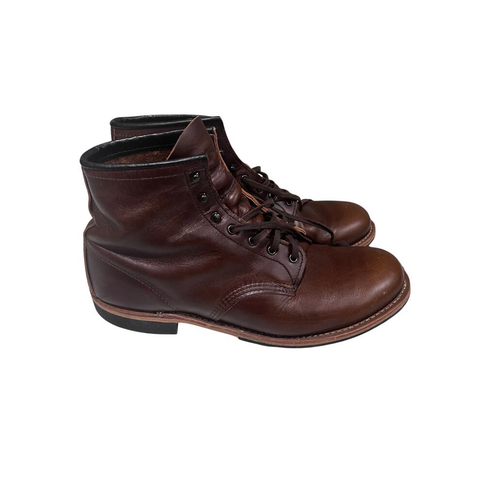 Red Wing 9422 Boots Mens 12D Brown Leather Work Boots USA Made Heritage